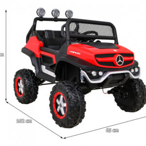 Mercedes Benz Unimog dla dzieci Terenowy Czerwony