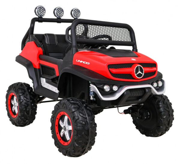 Mercedes Benz Unimog dla dzieci Terenowy Czerwony