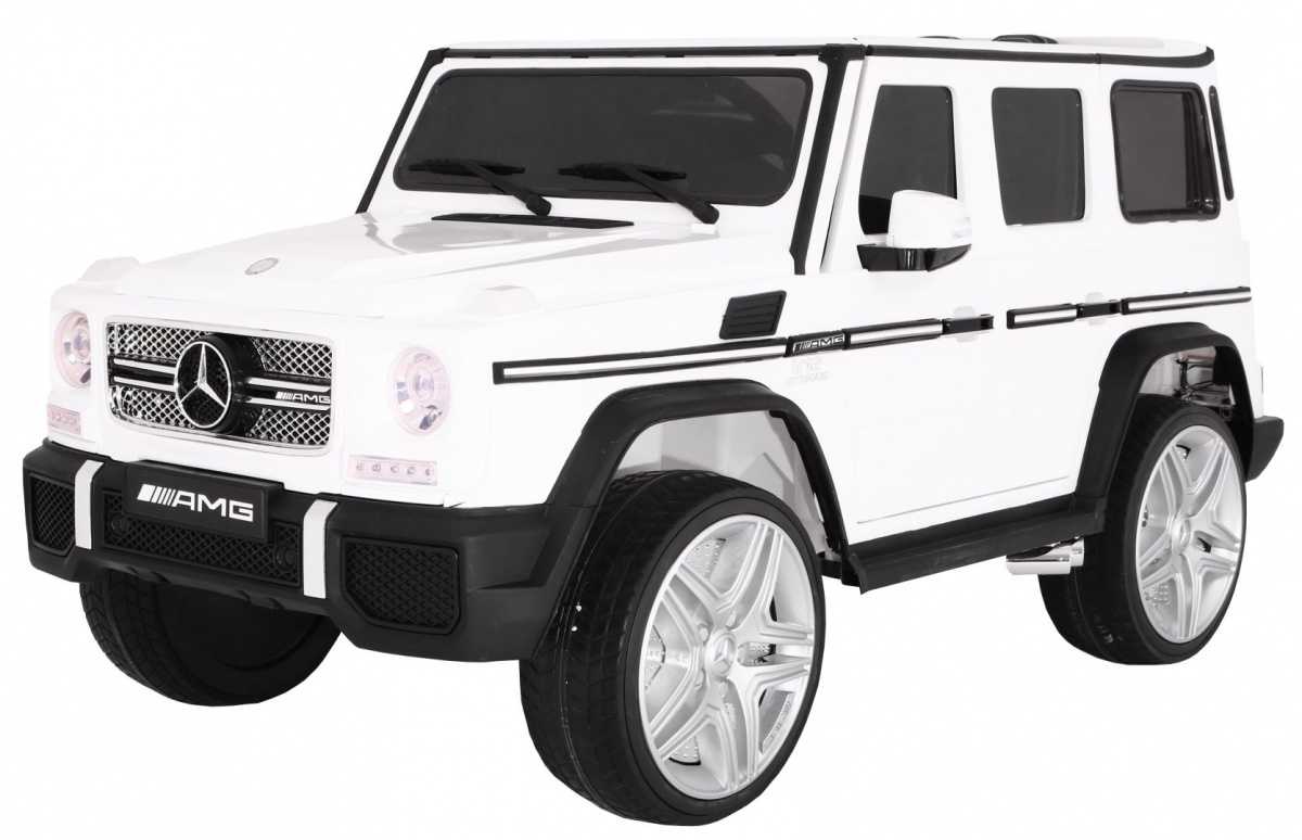 Auto na akumulator Mercedes AMG G65 dla dzieci Biały