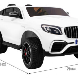 Auto Mercedes GLC 63S dla dzieci Biały SUV