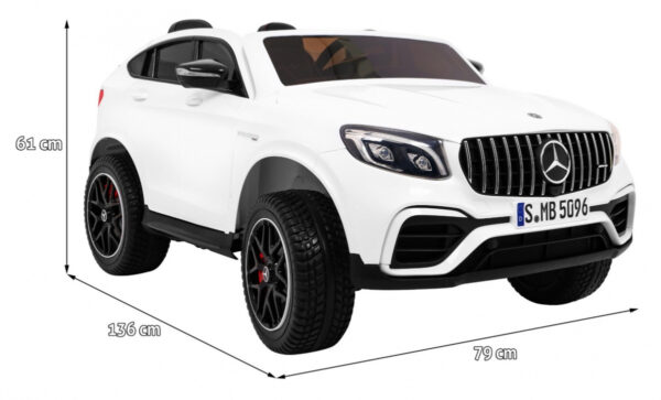Auto Mercedes GLC 63S dla dzieci Biały SUV