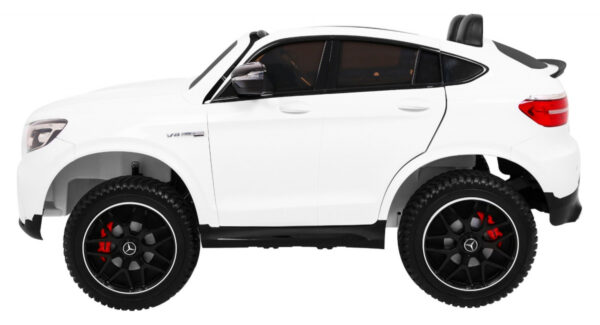 Auto Mercedes GLC 63S dla dzieci Biały SUV
