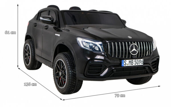 Auto Mercedes GLC 63S Czarne -  SUV dla dzieci