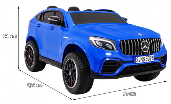 Auto Mercedes GLC 63S dla dzieci - Niebieski SUV