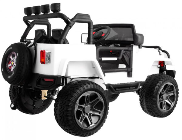 Auto terenowe typu jeep Monster 4x4 dla dzieci Biały