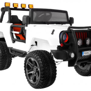 Auto terenowe typu jeep Monster 4x4 dla dzieci Biały