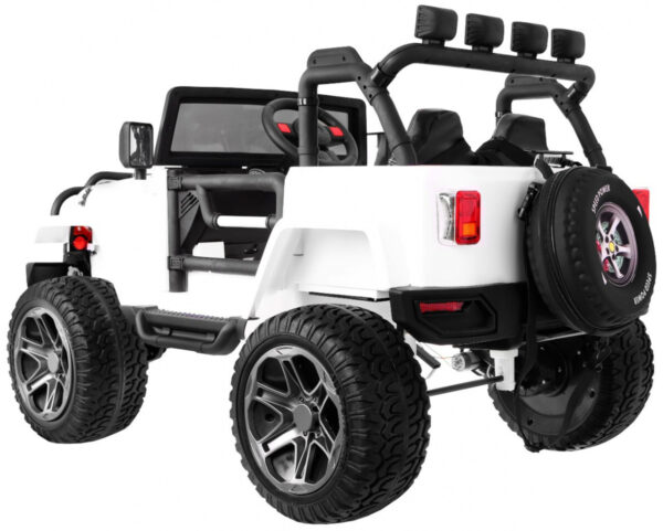 Auto terenowe typu jeep Monster 4x4 dla dzieci Biały