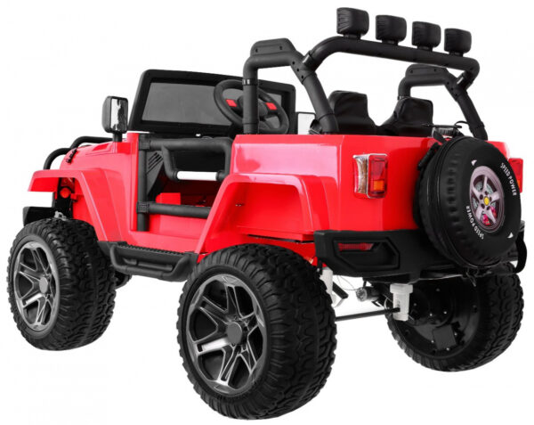 Auto terenowe typu jeep Monster 4x4 dla dzieci Czerwony