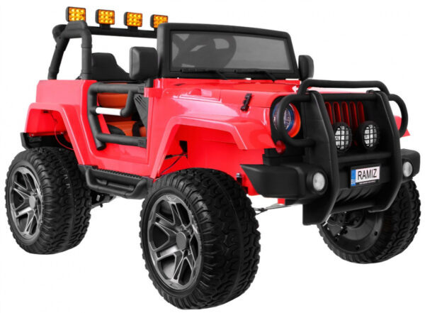 Auto terenowe typu jeep Monster 4x4 dla dzieci Czerwony