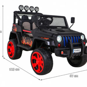 Autko terenowe Raptor Drifter Płomienie