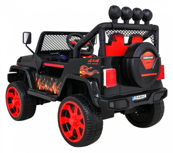 Autko terenowe Raptor Drifter Płomienie