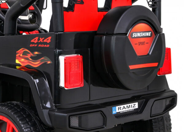 Autko terenowe Raptor Drifter Płomienie