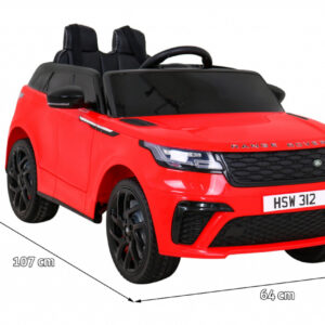 Range Rover Velar na akumulator Czerwony SUV