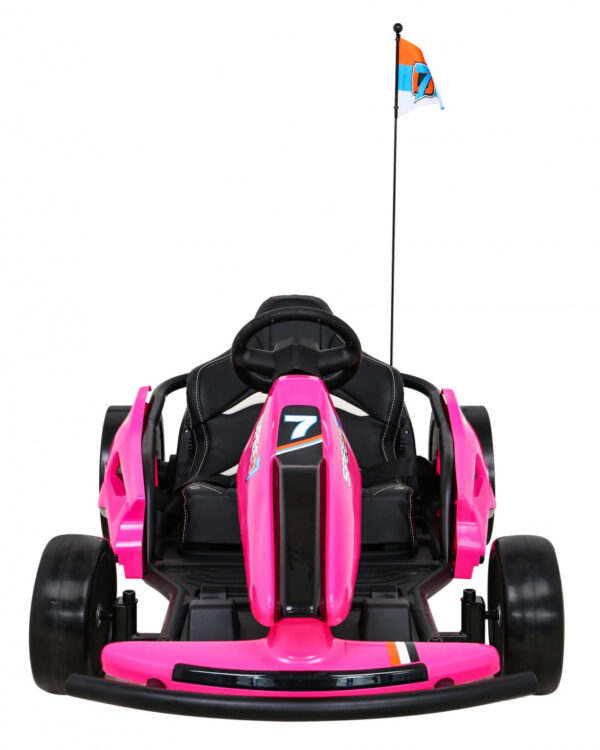 Gokart Speed 7 Drift King na akumulator dla dzieci Różowy