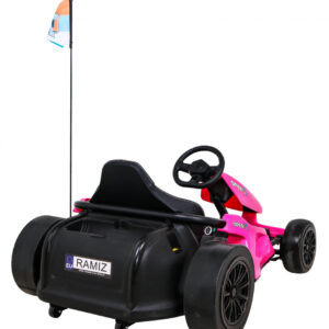 Gokart Speed 7 Drift King na akumulator dla dzieci Różowy