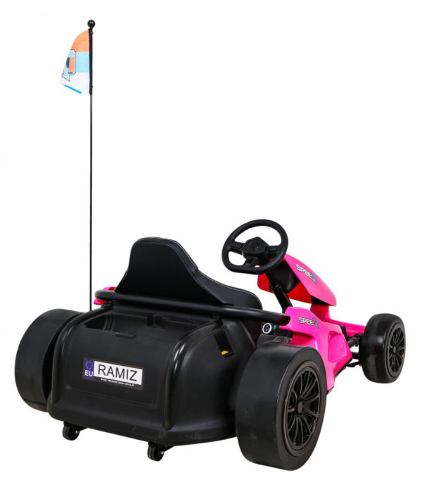 Gokart Speed 7 Drift King na akumulator dla dzieci Różowy