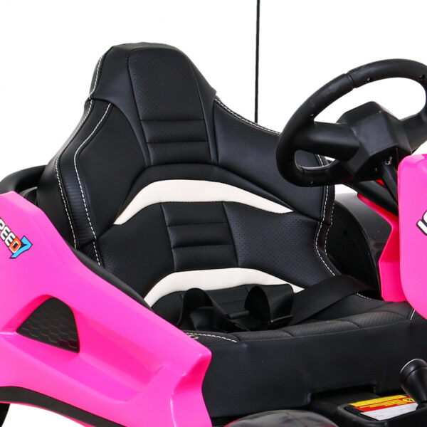 Gokart Speed 7 Drift King na akumulator dla dzieci Różowy