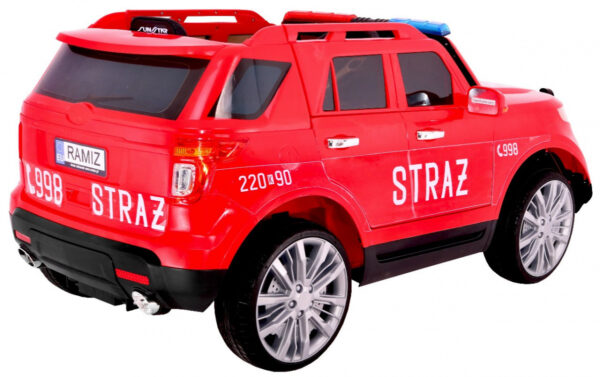 Auto SUV Straż Pożarna na akumulator dla dzieci
