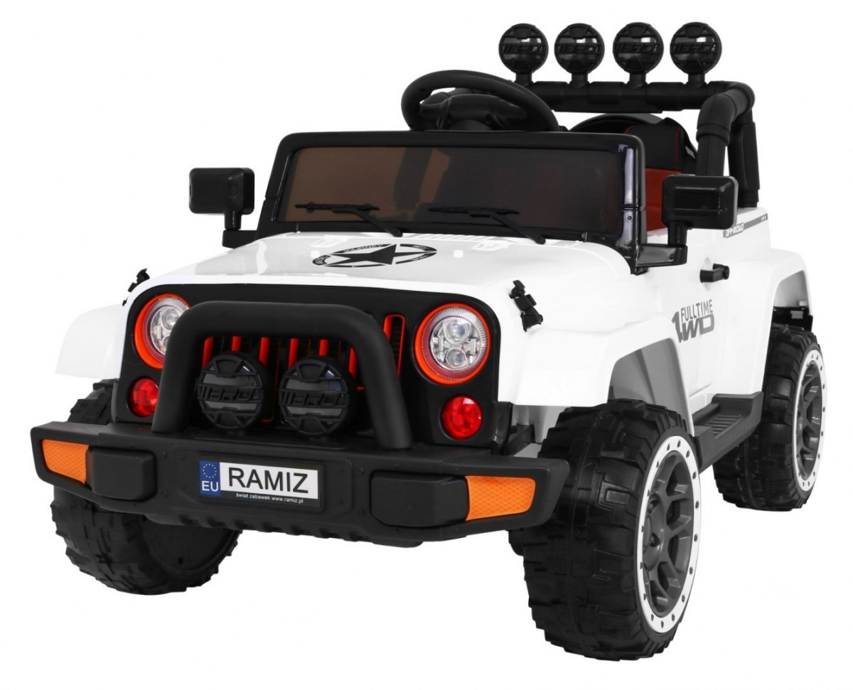 Auto Terenowe Full Time 4WD dla dzieci Biały