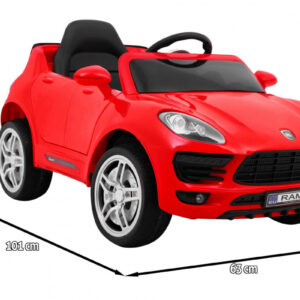 Autko Turbo-S na akumulator dla dzieci Czerwony Suv