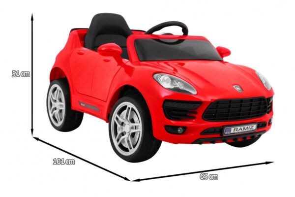 Autko Turbo-S na akumulator dla dzieci Czerwony Suv