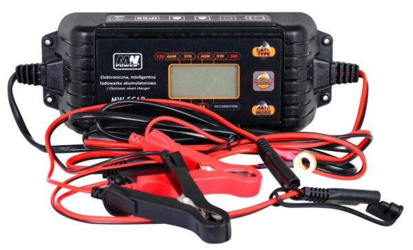 Ładowarka akumulatorowa z Wyświetlaczem LCD 12V i 24V