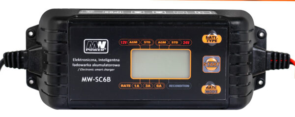 Ładowarka akumulatorowa z Wyświetlaczem LCD 12V i 24V