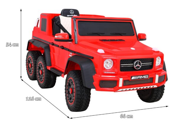 Mercedes G63 AMG Autko na akumulator Czerwony