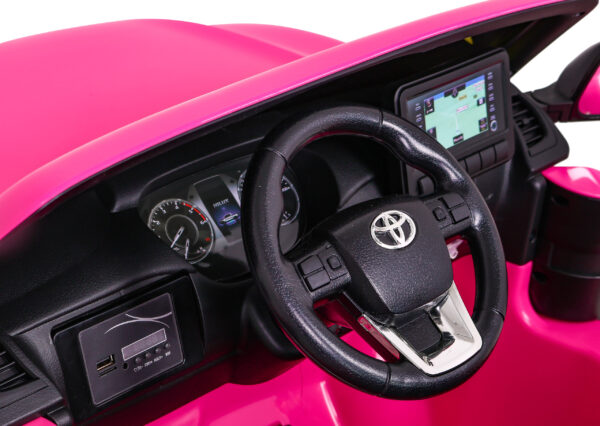 Toyota Hilux na akumulator dla dzieci, Różowy Pickup