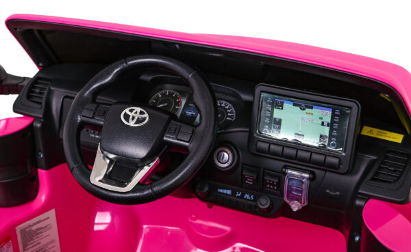 Toyota Hilux na akumulator dla dzieci, Różowy Pickup