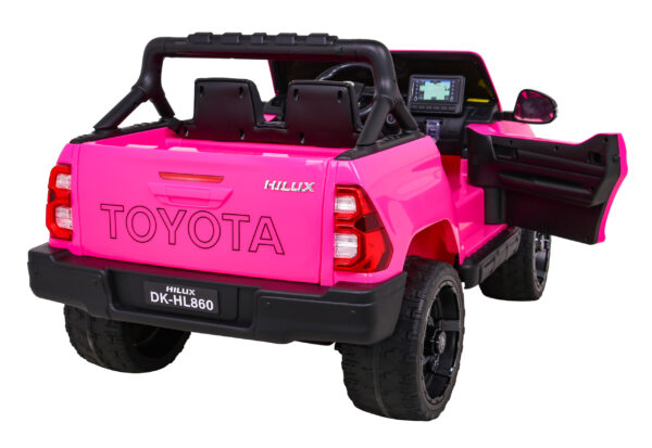 Toyota Hilux na akumulator dla dzieci, Różowy Pickup