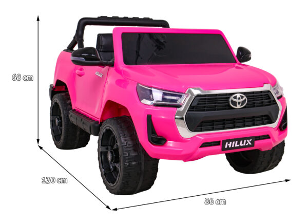 Toyota Hilux na akumulator dla dzieci, Różowy Pickup