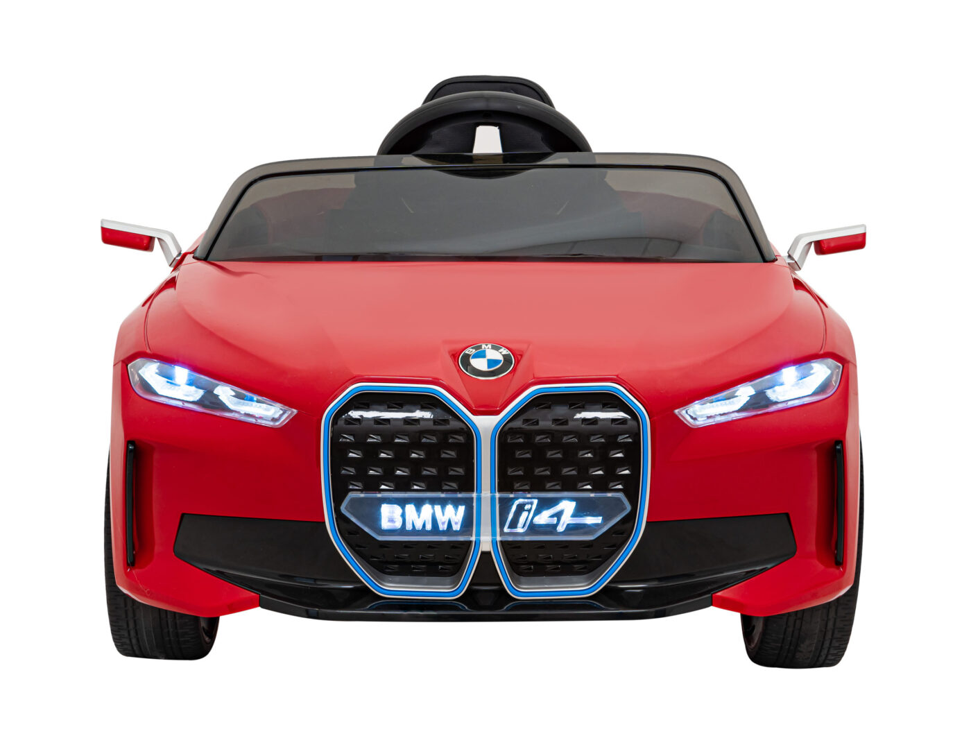Autko BMW i4 na akumulator dla dzieci Czerwony