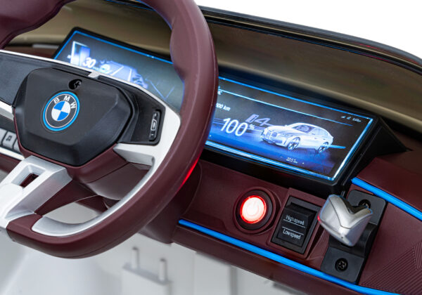 Autko BMW i4 na akumulator dla dzieci Biały