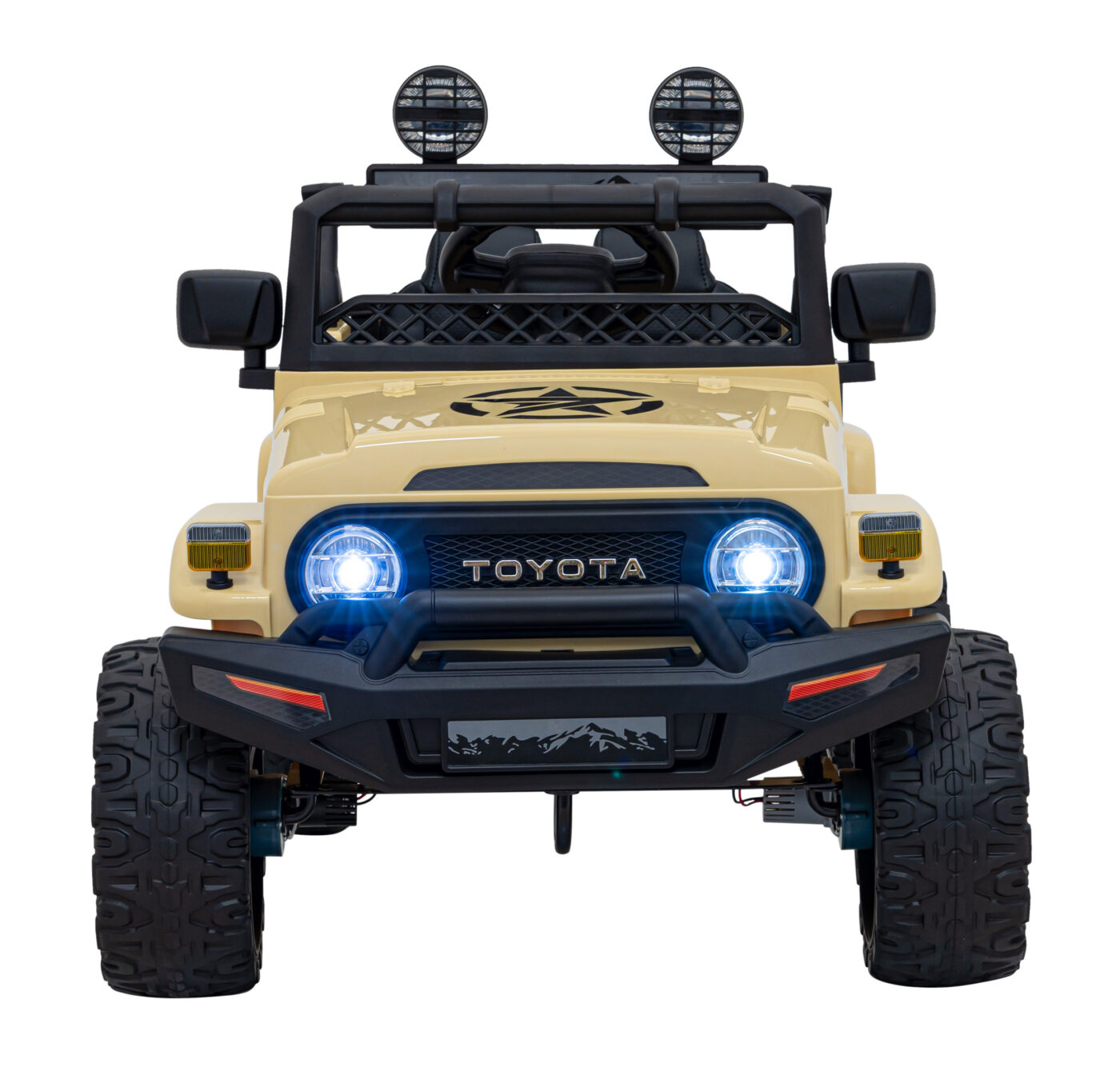 Toyota FJ Cruiser dla dzieci Beżowy